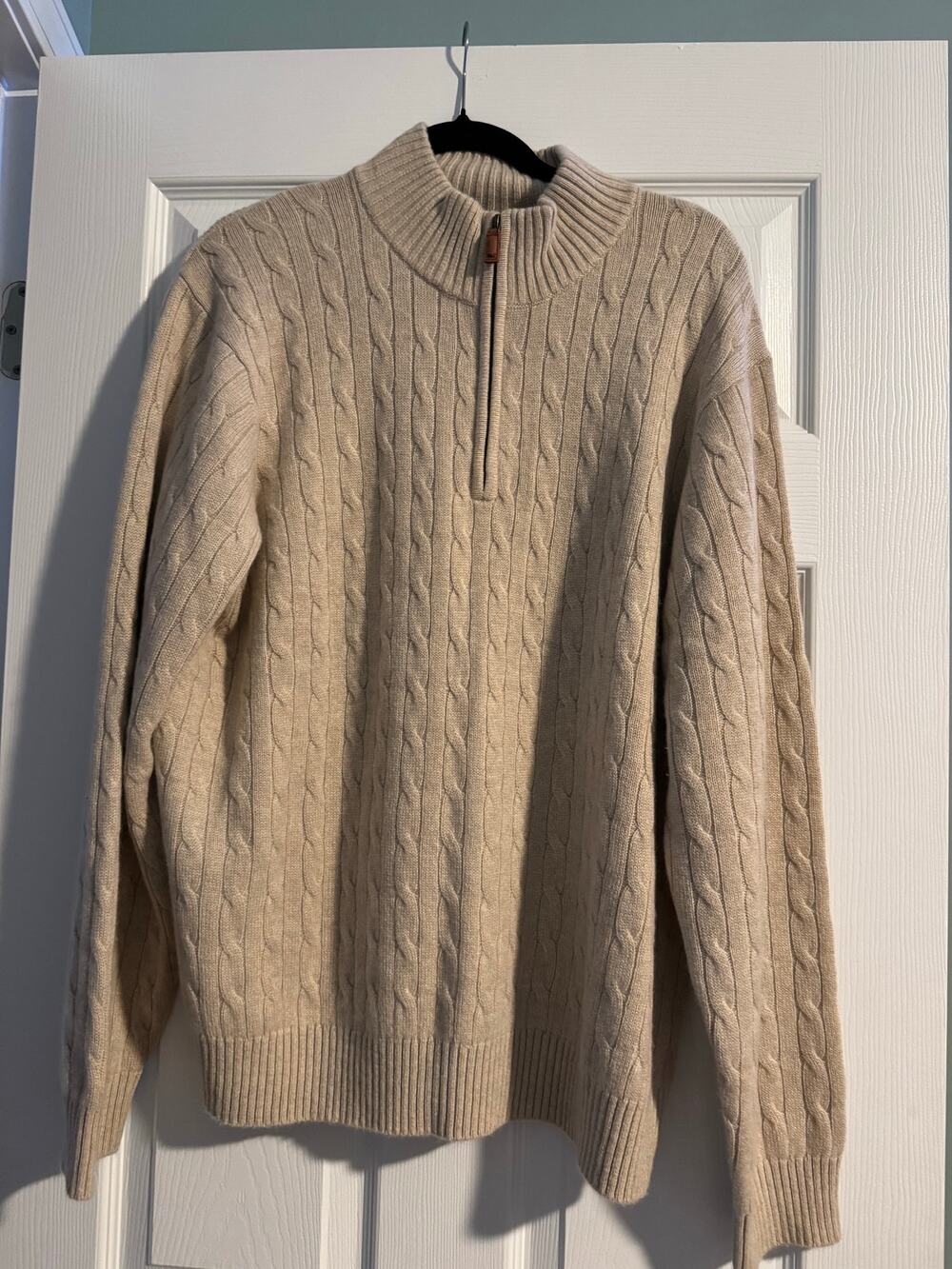 Vineyard Vines Cashmere Quarter Zip Sweater Size XL
